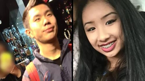 Anthony Nguyen and Jasmine Vuong were walking to Jasmine's house when they were hit by a car. (9NEWS)