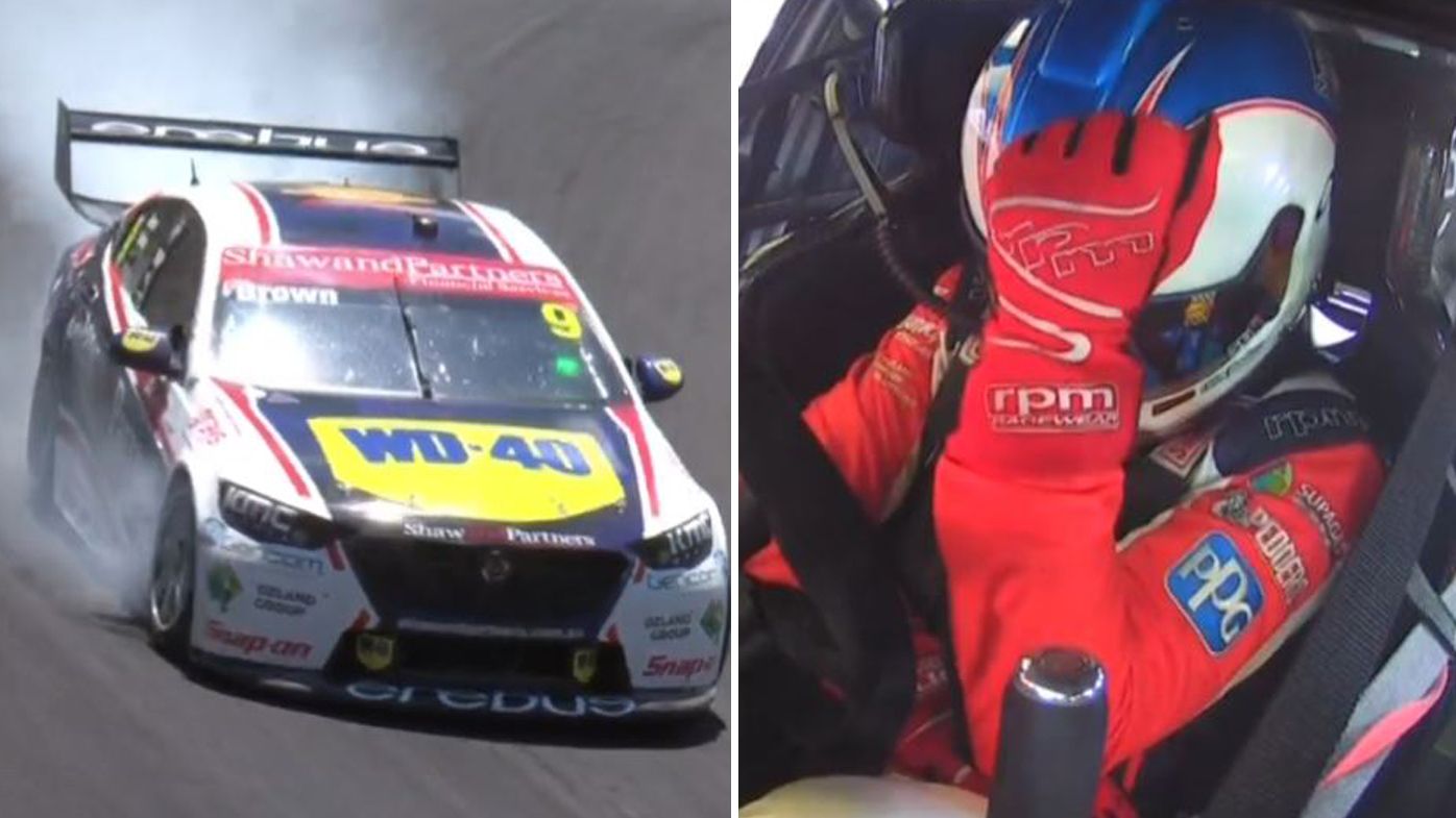 Jack Perkins&#x27; car suffers a power-steering failure, as the driver shows his disappointment.