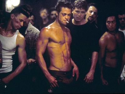 Brad Pitt was still considered something of a pretty boy before he took off his top and got down and dirty in the bare-knuckle brawls of David Fincher's Fight Club. But after exposing audiences to his abdomen in the 1999 cult hit, the star took his career in a whole new director and forced many film fans to repeatedly break the first rule of underground fisticuffs by talking incessantly about his physique.
