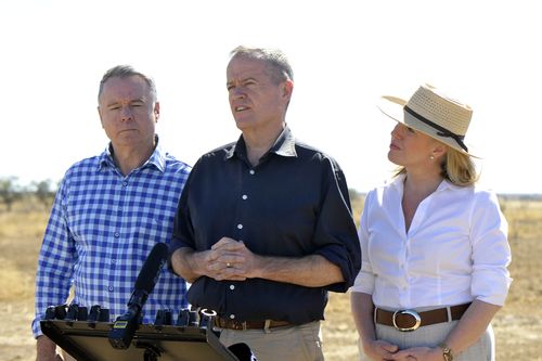 Bill Shorten, who was in Longreach in Queensland today, said the Labor MP was making a "very principled decision". Picture: AAP