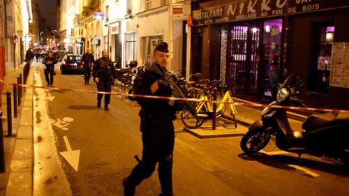 Paris police tweeted Saturday evening saying the knifeman targeted five people, killing one and seriously injuring two. (Picture: AP)