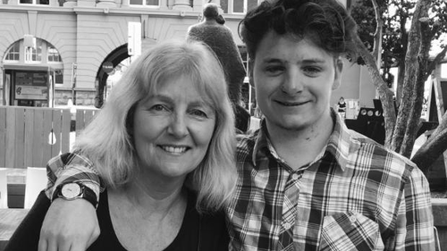 Liz Jarden with son Ryan Taylor, who died in an e-scooter crash.