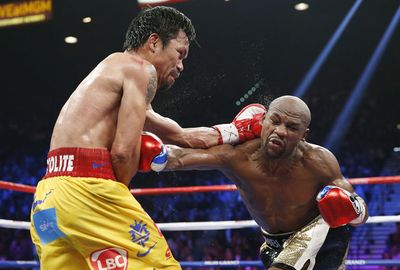 Pacquiao came back into it in the middle rounds after landing some right hands.