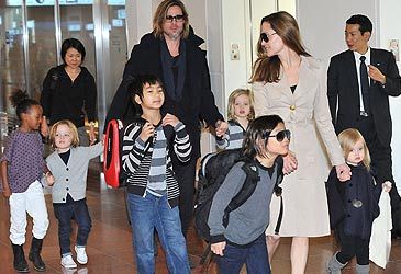 Who is Angelia Jolie and Brad Pitt's firstborn biological child?