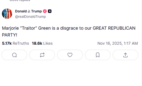 Donald Trump chama Marjorie Taylor Greene de "traidor" na publicação Verdade Social