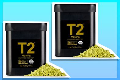 T2 Organic Green Tea Matcha Powder in a Tin, 50 g