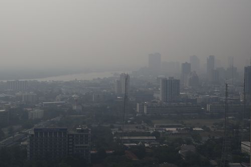 Heavy smog in Bangkok