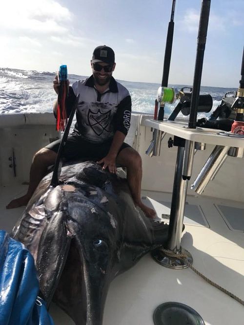 Clay Hilbert from Coffs Harbour reeled in the huge fish.