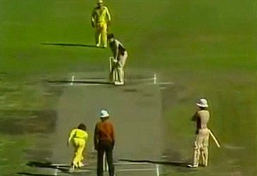 Which Australian bowled underarm to New Zealand in a 1981 ODI match?