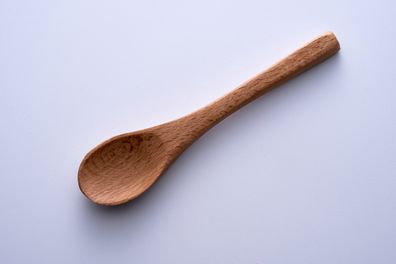 Wooden spoon stock photo