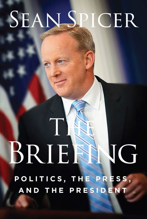 Spicer has been promoting "The Briefing: Politics, the Press, and the President", which just came out. Picture: AP