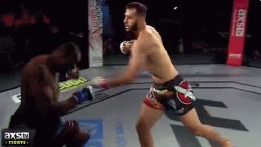 MMA fighter knocked out by brutal kick