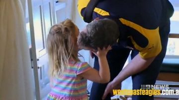 Daughter of Eagles coach Adam Simpson out of hospital