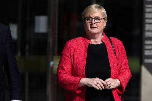 Senator Linda Reynolds departs ACT supreme court in Canberra on Monday 17 October 2022.