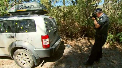 His four-wheel-drive was located in a car park on the corner of Stoney Creek Road and Rosea Track. (9NEWS)