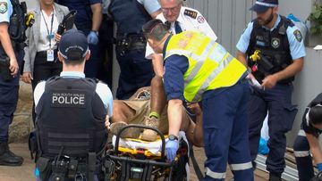 He suffered torso injuries and has been taken to hospital. Bellevue Hill
