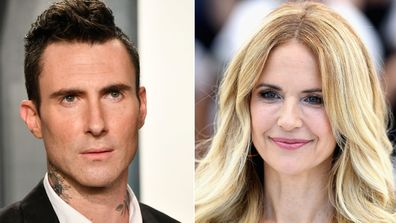 Adam Levine (left) Kelly Preston (right)