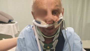 Emiliano Lombardi in hospital after the attack. He later died from his injuries.