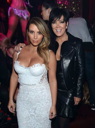 Kim Kardashian West and Kris Jenner at Kim's 33rd birthday at Tao Las Vegas in October, 2013