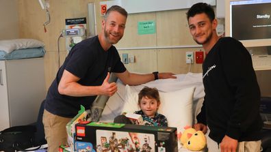 Hamish Blake at the Sydney Children's Hospital