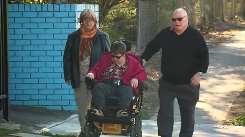 After being hospitalised due to illness, Ms Flowers' needs became too complex for her previous group home and services offered by the National Disability Insurance Scheme would need her to move too far from her own house. Picture: 9NEWS.