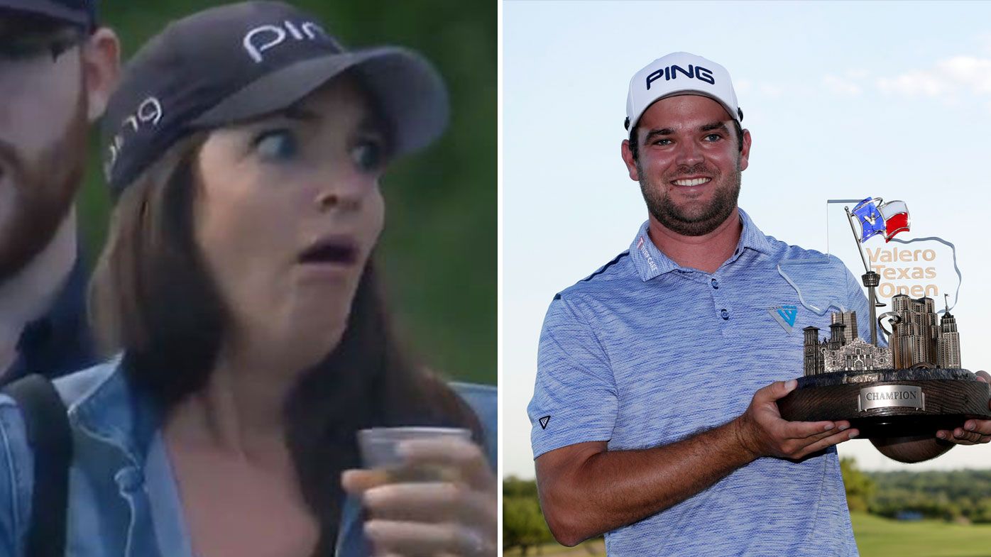 Texas Open: Corey Conners' wife's amazing reaction as ...