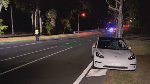A 14-year-old boy is in a critical but stable condition after being hit by a car south-east of Brisbane.Emergency services were called to Cleveland Redland Bay Road at Thornlands just after 7:30pm last night.
Police said initial investigations suggest the boy was hit by a Tesla before he was taken to the Queensland Children's Hospital.