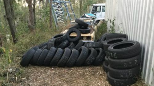 These tyres are believed to have been stolen in a break and enter in April.