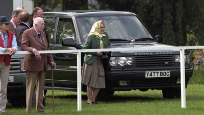 The Queen cheers Prince Philip on at the polo