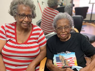 Woman marks 100th birthday with drive-thru party