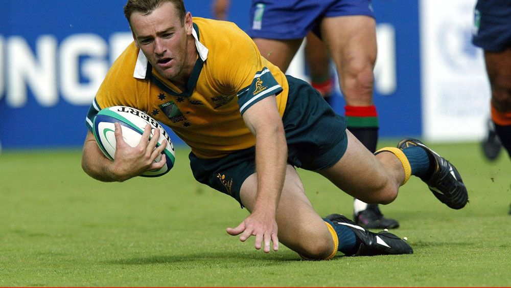 Chris Latham playing for the Wallabies in the 2003 World Cup. (AAP)