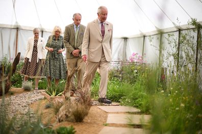 King Charles III and Queen Camilla visit Sandringham Flower Show at Sandringham House on July 26, 2023 in King's Lynn, England 