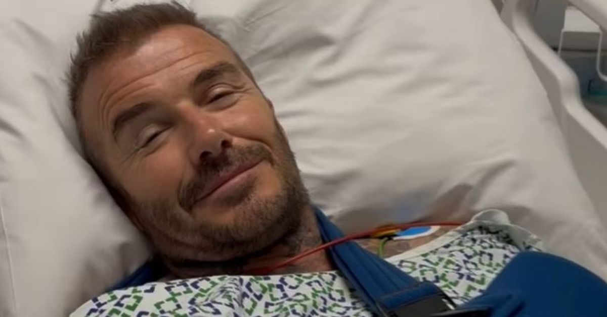 David Beckham in hospital: Victoria Beckham tells husband to ‘get well soon’ as she shares photo