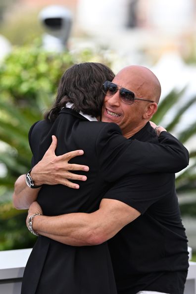Vin Diesel and Meadow Walker pose during "The Fast And The Furious"  photocall at the 79th annual Cannes Film Festival at Palais des Festivals on May 13, 2026 in Cannes, France. 