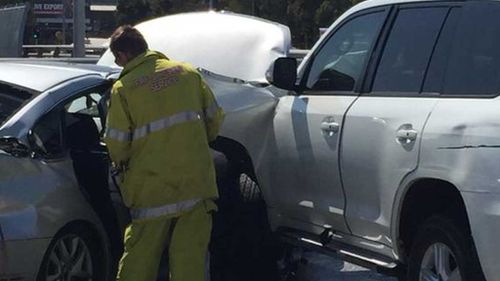 Two trapped following five-car crash in West Leederville, Perth