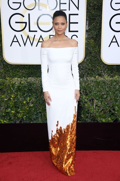 Thandie Newton in Monse at the 2017 Golden Globe Awards