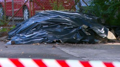 The asbestos was found at Hillside Avenue, Clemton Park. Picture: 9NEWS