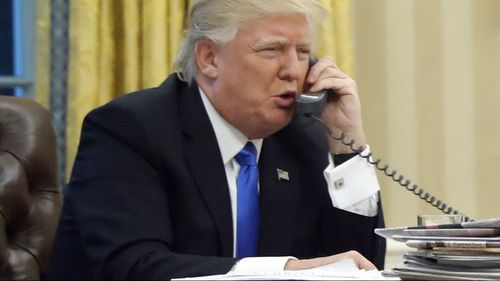 Mr Trump and Mr Turnbull had a frosty start to their relationship with a phone call just days after Mr Trump's inauguration, during which the new President criticised the refugee deal in place with Australia. (AAP)