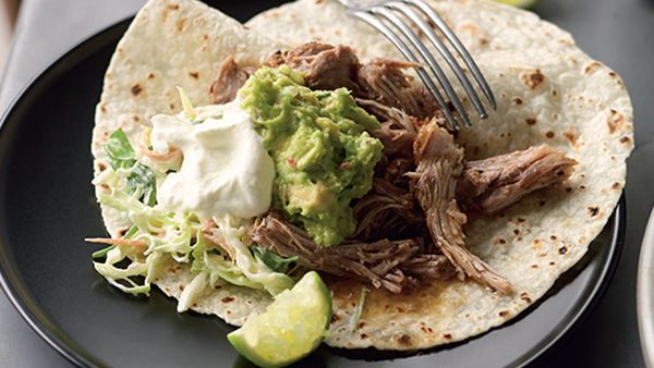 Suzanne Gibbs' pulled-pork tortillas