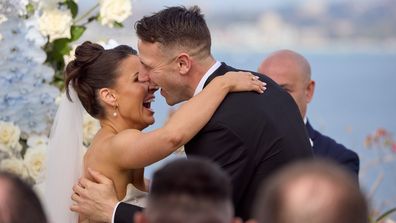 EMBARGO 30/1/2025 evening Rhi and Jeff's wedding