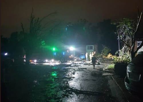 More than 18,000 properties are without power and many have been flattened after a tornado swept through Missouri's capital.