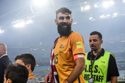 Australia's Mile Jedinak celebrates. (AAP)