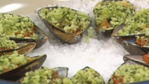 Baked mussels
