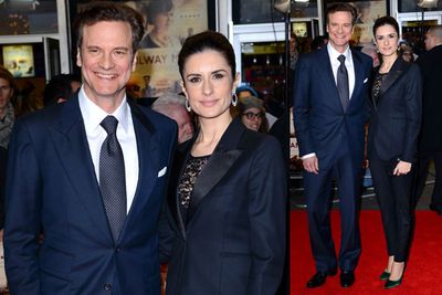 <i>The Railway Man</i> star Colin Firth and wife Livia Giuggioli.