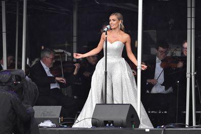 Katherine Jenkins performs at BST Hyde Park on July 5, 2024