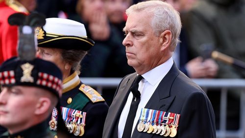 Prince Andrew procession