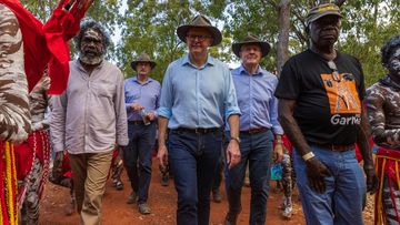 Prime Minister Anthony Albanese at Garma festival in Northern Territory