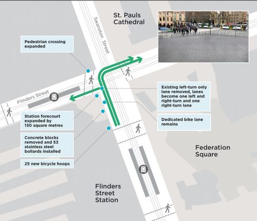 A map detailing changes to the area.