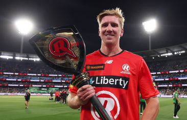 Will Sutherland wields the Melbourne Mace after defeating the Stars.
