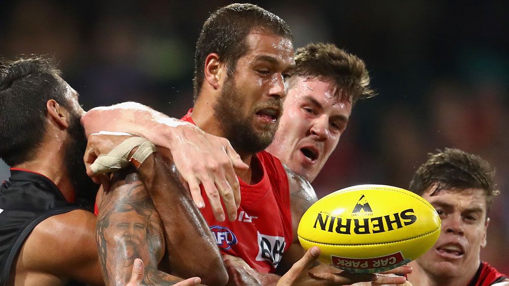 Buddy Franklin in action. (Getty)